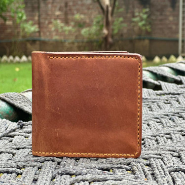 Handmade Vintage Style Crazy Horse Genuine Cowhide Leather Wallet