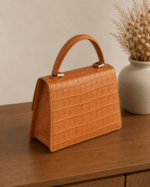 Tan Crocodile Leather Handbag: 7 Stunning Features for Timeless Luxury - Image 2