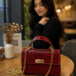 7 Reasons to Buy a Red Crocodile Pattern Leather Mini Handbag with Polyester Lining