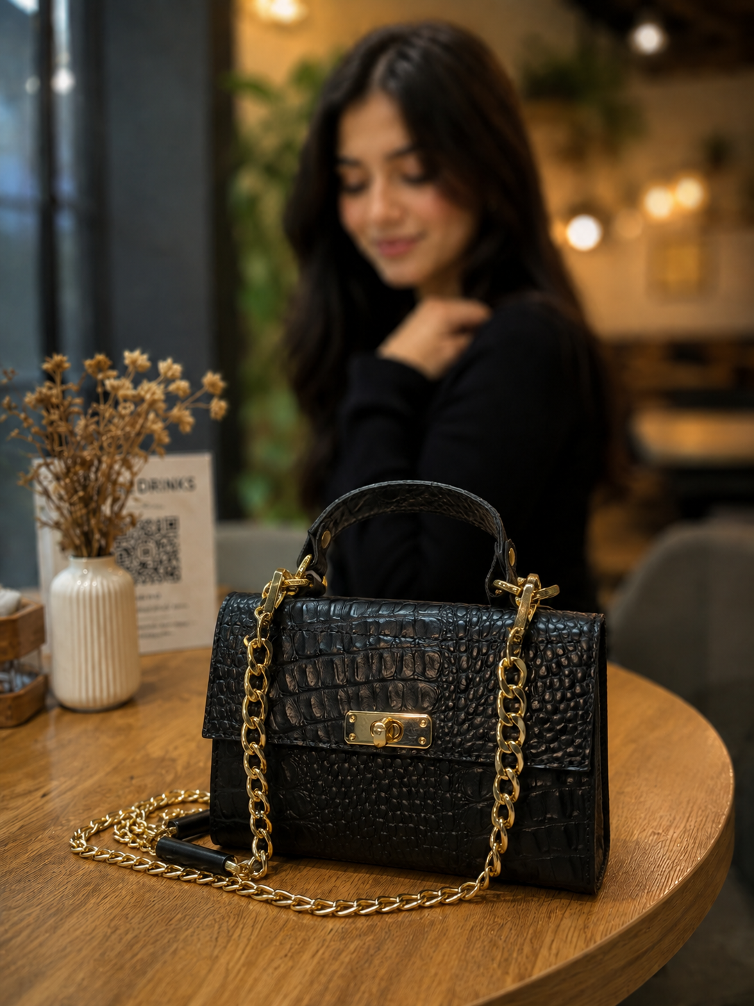 ChatGPT Image Jul 8, 2026, 10_08_24 AM Black Crocodile Chain Handbag: 7 Stunning Features for Everyday Elegance - Image 1