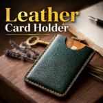 Leather Card Holder – 100% Genuine Leather Handmade Slim Wallet