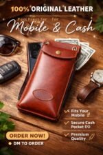 Genuine Leather Mobile & Cash Pouch | 100% Genuine Leather - Image 2