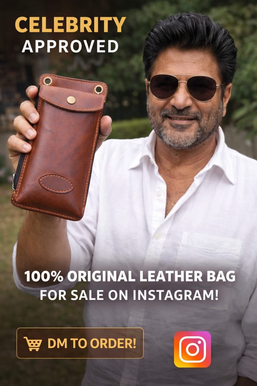 WhatsApp Image 2026-04-17 at 7.05.00 PM Genuine Leather Mobile & Cash Pouch | 100% Genuine Leather - Image 1