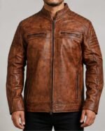 2 Tone Men's Leather Jacket – 7 Premium Features | Genuine Leather by Anwar Enterprises